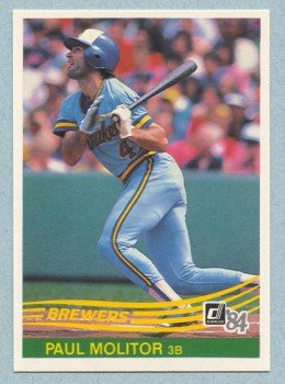 1984 Donruss # 107 Paul Molitor HOF Brewers