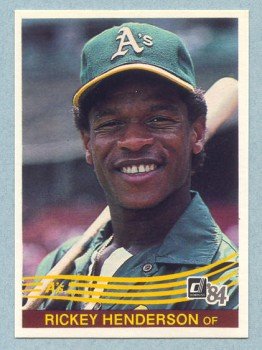 1984 Donruss # 54 Rickey Henderson Oakland A's