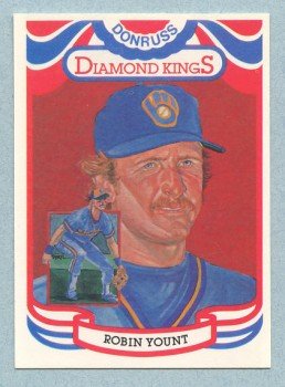 1984 Donruss Diamond Kings # 1 Robin Yount HOF Brewers