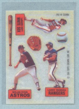 1984 Topps Rub Downs # 26 Hoyt Parrish Ryan HOF