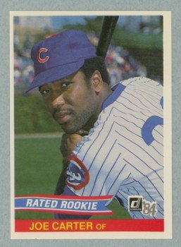 1984 Donruss # 41 Joe Carter Rated RC Cubs Rookie