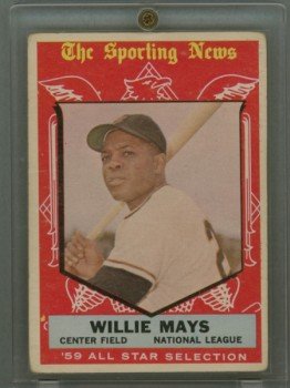 1959 Topps # 563 Willie Mays All-Star Giants HOF