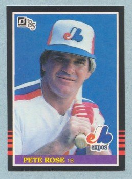 1985 Donruss # 254 Pete Rose Expos Reds