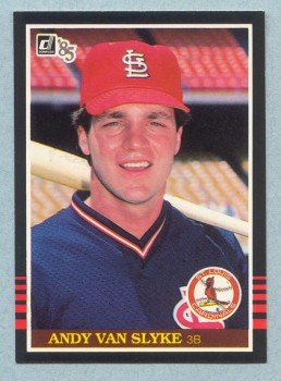 1985 Donruss # 327 Andy Van Slyke Cardinals