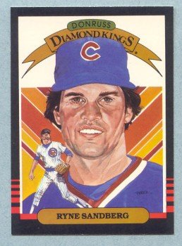 1985 Donruss Diamond Kings # 1 Ryne Sandberg HOF Cubs