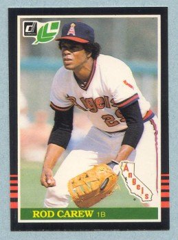1985 Leaf # 132 Rod Carew HOF Angels