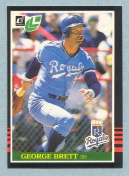 1985 Leaf # 176 George Brett HOF Royals