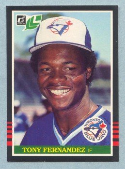 1985 Leaf # 91 Tony Fernandez Blue Jays