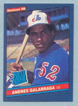 1986 Donruss # 33 Andres Galarraga RC Expos Rookie