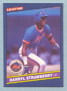 1986 Leaf # 131 Darryl Strawberry Mets