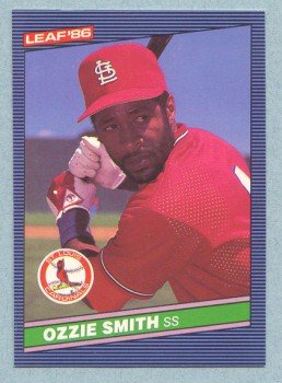 1986 Leaf # 47 Ozzie Smith HOF Cardinals