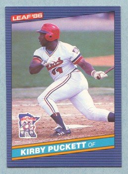 1986 Leaf # 69 Kirby Puckett HOF Twins