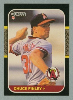 1987 Donruss # 407 Chuck Finley RC Angels Rookie