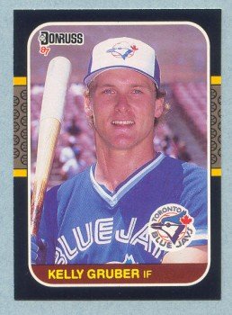 1987 Donruss # 444 Kelly Gruber Blue Jays