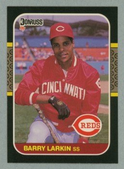 1987 Donruss # 492 Barry Larkin RC Reds Rookie