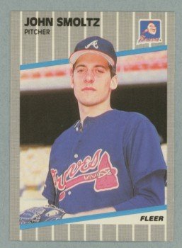 1989 Fleer # 602 John Smoltz RC Braves MINT Rookie