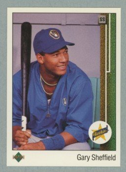 1989 Upper Deck # 13 ERR Gary Sheffield RC Yankees MINT Rookie