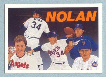1991 UD Baseball Heroes # 18 Nolan Ryan Checklist HOF