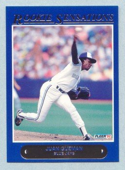 1992 Fleer Rookie Sensations # 13 Juan Guzman Blue Jays