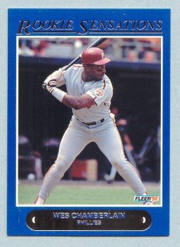 1992Fleer Rookie Sensations# 16 Wes Chamberlain Phillies