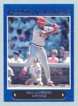 1992 Fleer Rookie Sensations # 17 Ray Lankford Cardinals