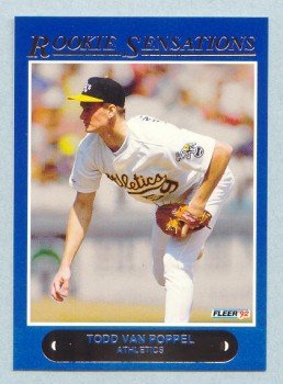 1992 Fleer Rookie Sensations # 2 Todd Van Poppel A's