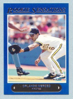 1992 Fleer Rookie Sensations # 3 Orlando Merced Pirates