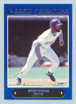1992 Fleer Rookie Sensations # 9 Brian McRae Royals