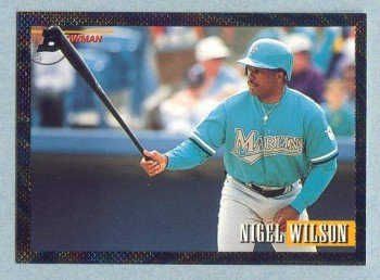 1993 Bowman # 351 Nigel Wilson Foil Marlins
