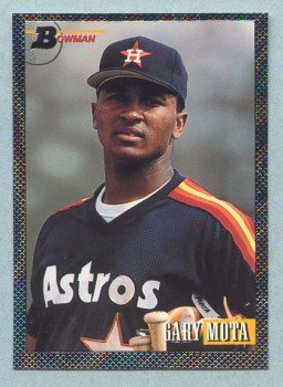 1993 Bowman # 695 Gary Mota Foil RC Astros
