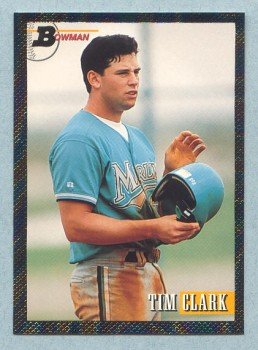 1993 Bowman # 699 Tim Clark Foil RC Marlins