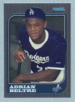 1997 Bowman Chrome # 182 Adrian Beltre RC Dodgers