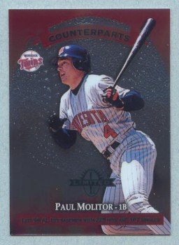 1997 Donruss Ltd Counterparts # 20 Paul Molitor -- John Olerud Twins Mets