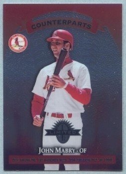 1997 Donruss Ltd Counterparts # 97 John Mabry -- F P Santangelo Cardinals Expos