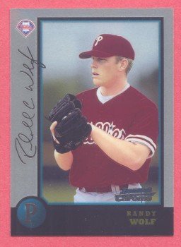 1998 Bowman Chrome # 308 Randy Wolf RC Phillies Rookie