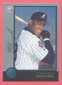 1998 Bowman Chrome # 394 Fernando Seguignol RC Expos Rookie