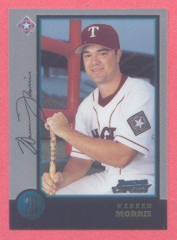 1998 Bowman Chrome # 72 Warren Morris RC Rangers Rookie