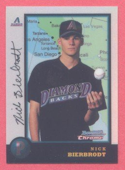 1998 Bowman Chrome International Refractors # 74 Nick Bierbrodt