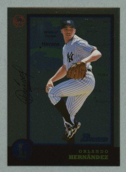 1998 Bowman International # 221 Orlando Hernandez RC White Sox Rookie
