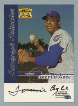 1999 Sports Illustrated Greats of the Game Autographs # 1 Tommie Agee Mets Auto