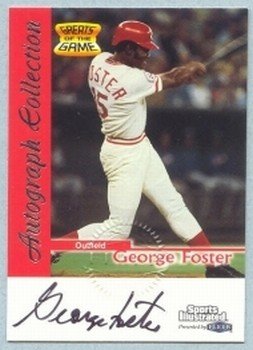 1999 Sports Illustrated Greats of the Game Autographs # 25 George Foster Reds Auto