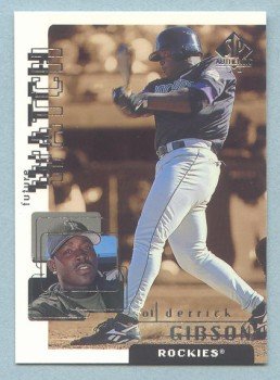 1999 SP Authentic Future Watch # 97 Derrick Gibson #d 1704 of 2700 Rockies