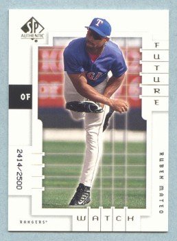 2000 SP Authentic Future Watch # 132 Ruben Mateo #d 2414 of 2500 Rangers