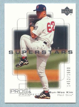 2000 UD Pros & Prospects # 136 Sun-Woo Kim RC #d 1452 of 1600 Rookie