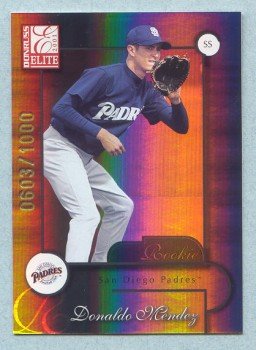 2001 Donruss Elite # 189 Donaldo Mendez SP RC #d 0603 of 1000 Rookie