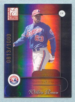 2001 Donruss Elite # 191 Wilkin Ruan SP RC #d 0813 of 1000 Expos Rookie
