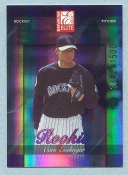 2002 Donruss Elite Rookie # 151 Cam Esslinger RC #d 1342 of 1500 Rookie