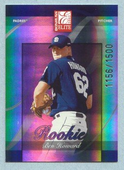 2002 Donruss Elite Rookie # 152 Ben Howard RC #d 1156 of 1500 Rookie
