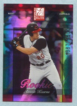2002 Donruss Elite Rookie # 155 Austin Kearns RC #d 1387 of 1500 Rookie Reds