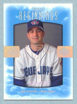 2002 Sweet Spot Beginnings # 124 Joe Orloski RC #d 0368 of 1300 Rookie Blue Jays